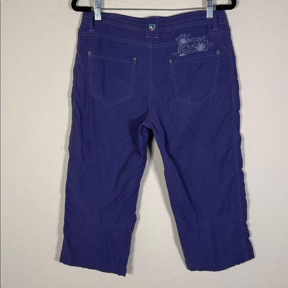 KÜHL Women's Kendra embroidered capri pants in purple size 10 - Picture 3 of 10
